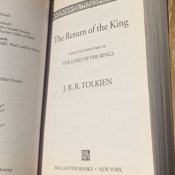 The Lord Of The Rings (The Return Of The King, Part 3) By J.R.R. Tolkien - Picture 5 of 5